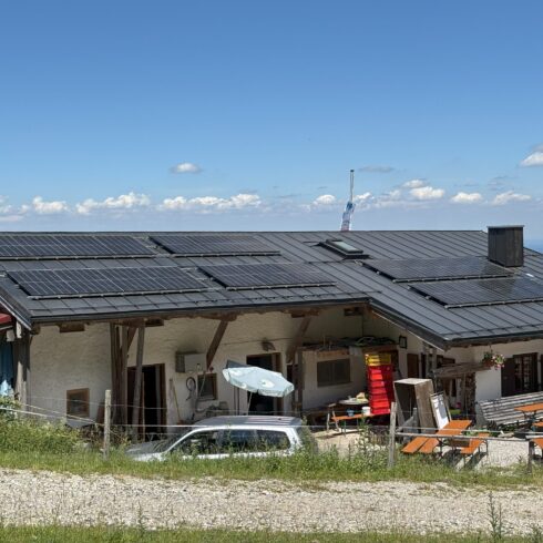 Alm, Gastronomie auf 1300 m an der Kampenwand