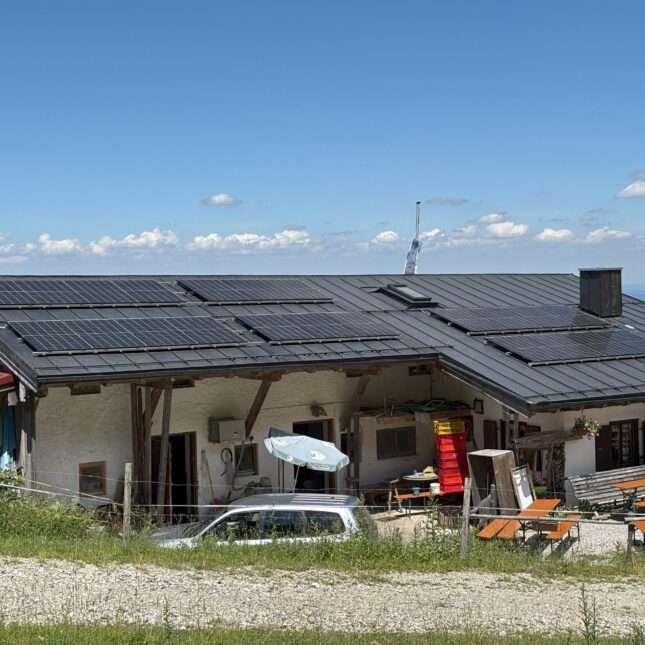 Alm, Gastronomie auf 1300 m an der Kampenwand
