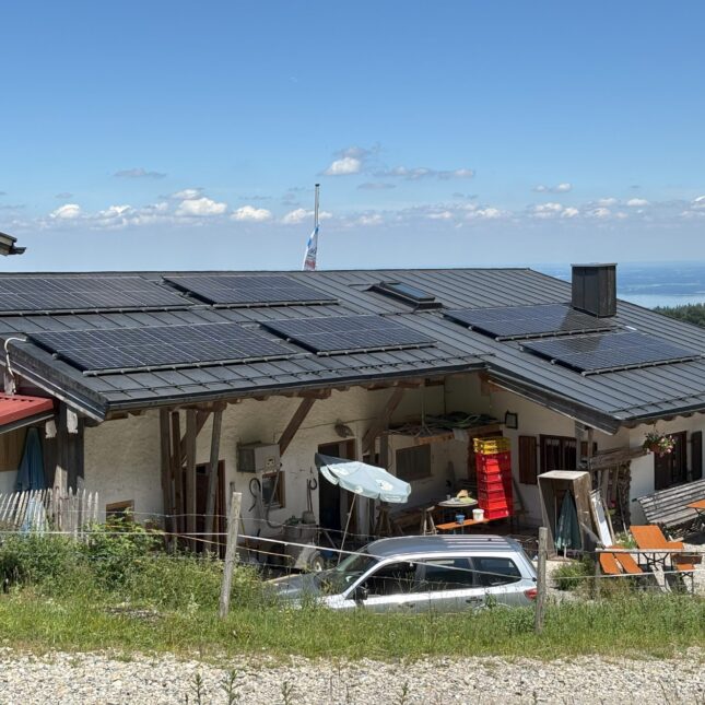 Alm, Gastronomie auf 1300 m an der Kampenwand