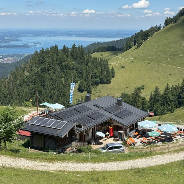 Alm, Gastronomie auf 1300 m an der Kampenwand
