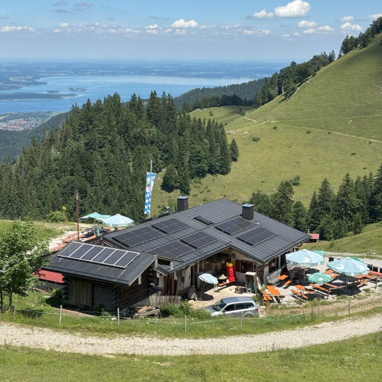 Alm, Gastronomie auf 1300 m an der Kampenwand