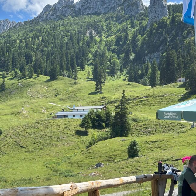 Alm, Gastronomie auf 1300 m an der Kampenwand
